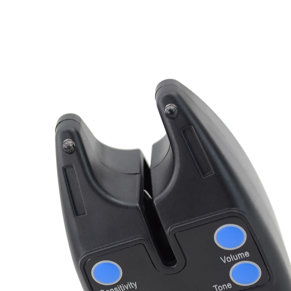 2 x Fishing Bite Alarm Adjustable Volume Tone Sensitivity LED Indicator