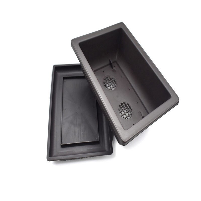 Flower Plant Pot Square/Rectangular Balcony Nursery Bonsai Succulent Planter for Starting Seeding For Home Garden Plant Pot Nurs