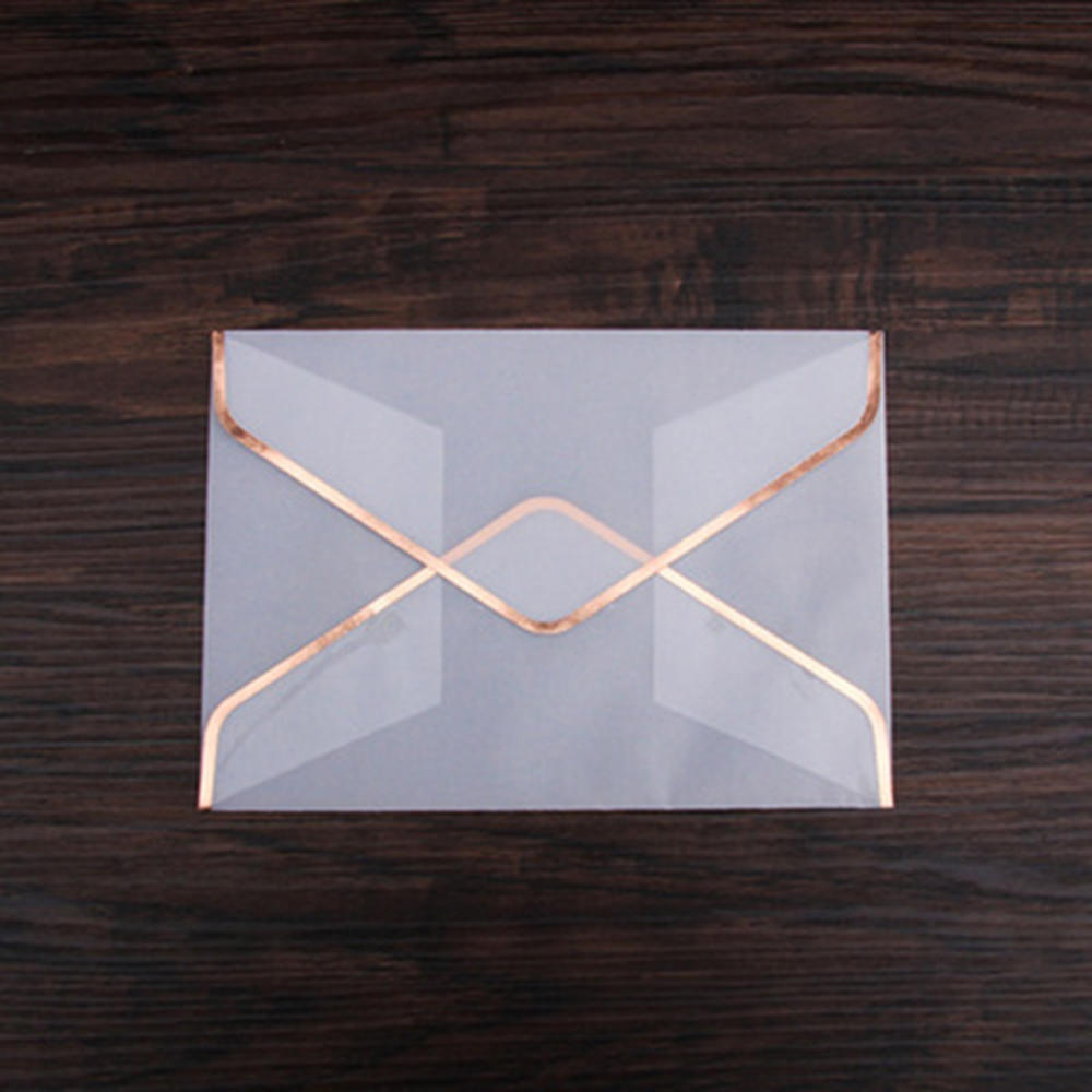 Cellophan transparent Umschlag Liebe knapp Sulfat Folie Westlichen Stil Umschlag knapp Hochzeit Einladung: Rose Gold