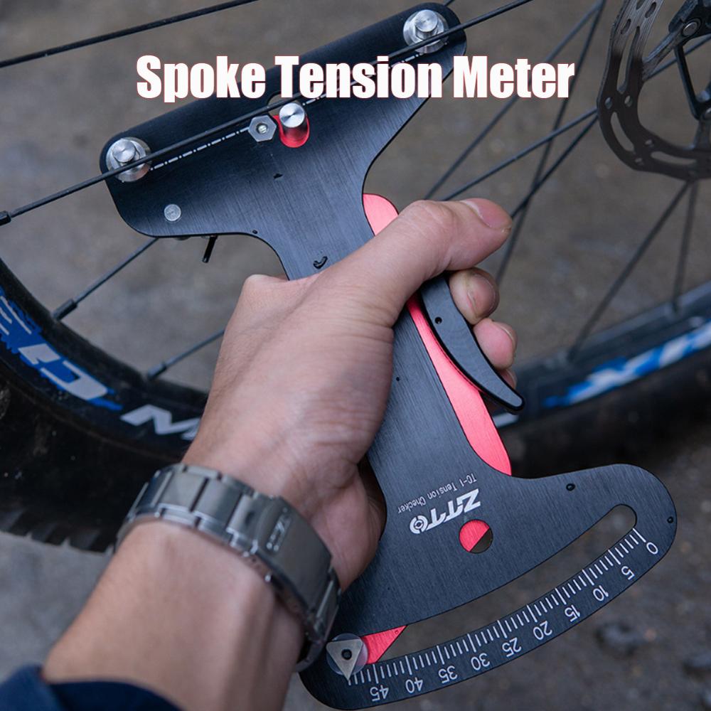 KRSEC/TOOPRE Raggi della Ruota in Lega di Alluminio bicicletta Raggi per Biciclette Misuratore di Tensione correttore Preciso Strumento di Misura Strumenti di Riparazione Della Bici