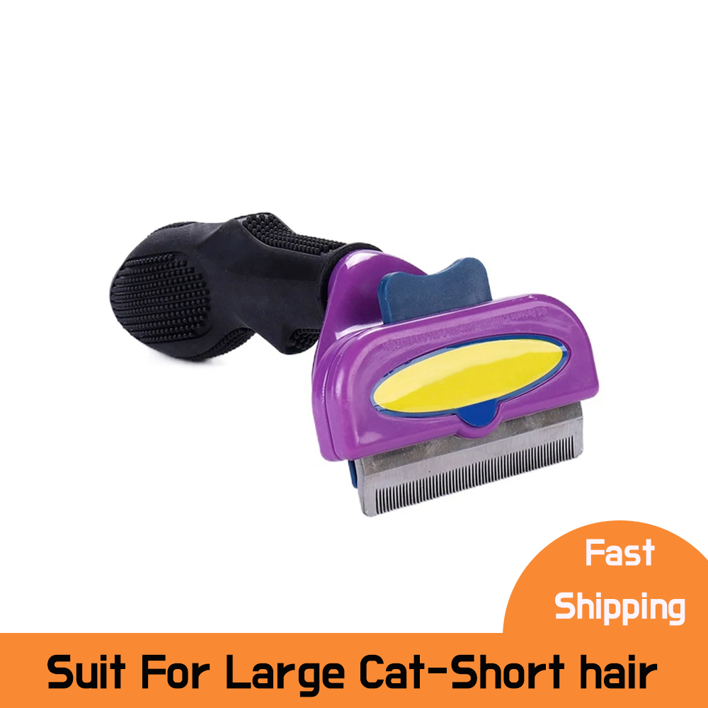 Peigne d'épilation pour chat, brosse pour chien, peigne de Massage pour poils de chat, épilateur de nettoyage, toilettage pour animaux de compagnie, peignes pour chats: Bourgogne
