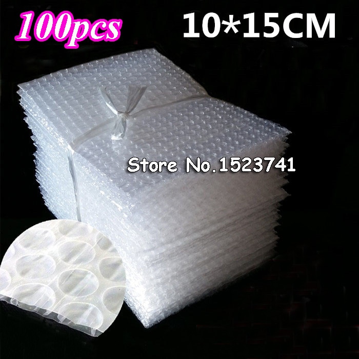 100Pcs 10*15Cm Bubble Zakken 100X150 Mm Bubble Enveloppen Wrap Tassen Pouches verpakking Pe Mailer Verpakking Pakket