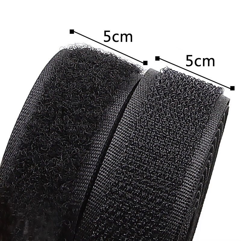 5cm Width Hoop and Loop no adhesive hook loop fastener tape sewing magic tape sticker strap couture clothing shoe