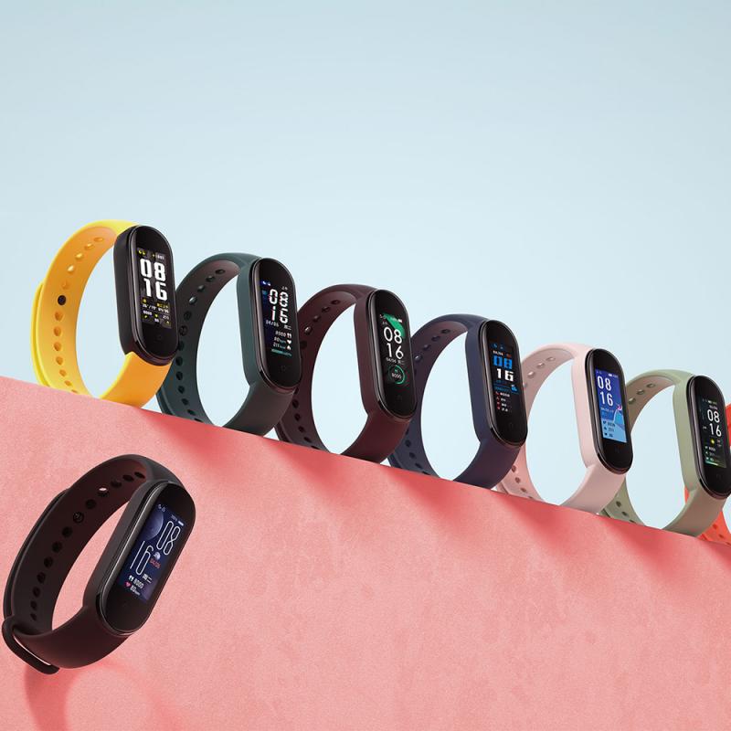 Xiaomi Mi banda inteligente a 5 pulsera 4 Color Pantalla AMOLED Miband gota 5 Smartband Fitness de Traker Bluetooth deporte impermeable banda inteligente