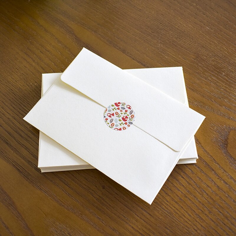 100 Envelope Seals, Envelope Seal Stickers, Included 12Pcs/Each 1.3 Inch Round Sealing Sticker for Invitation Card