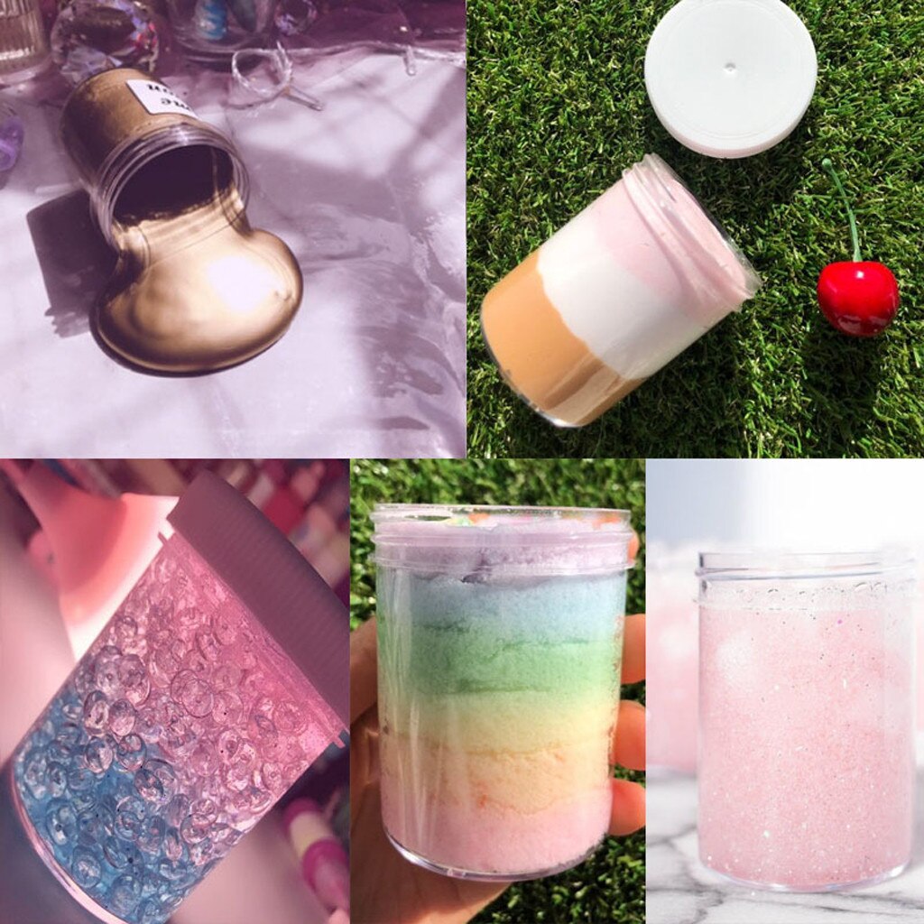 Empty Bottles Storgae Plastic Container Playdough Slime Makeup Jar Cosmetic Pot Cream Bottle Nail Box Transparent #30