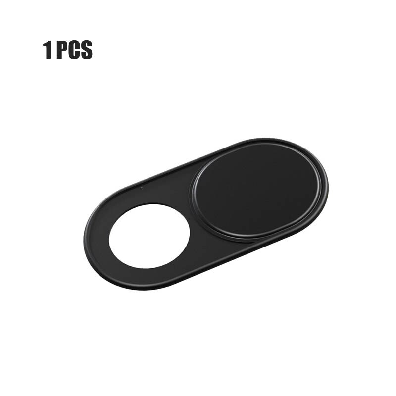 1/3/6 Stck! Webcam Abdeckung Metall Material Telefon Datenschutz Aufkleber Universal- für iPhone iPad Computer Anti Spion Schiebe Kamera Abdeckung: Schwarz
