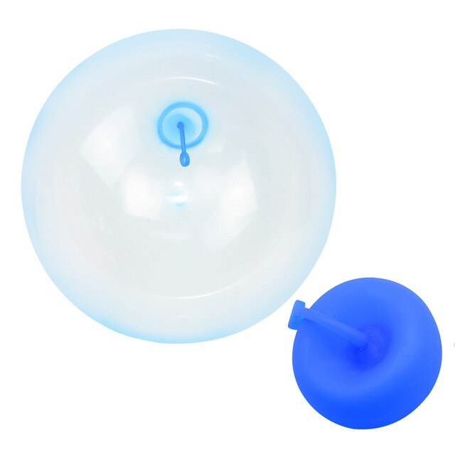 S M L Size Children Outdoor Bubble Ball Air Water Filled Balloon Summer Beach Toy Fun Party Game For Kids: S 40cm blue