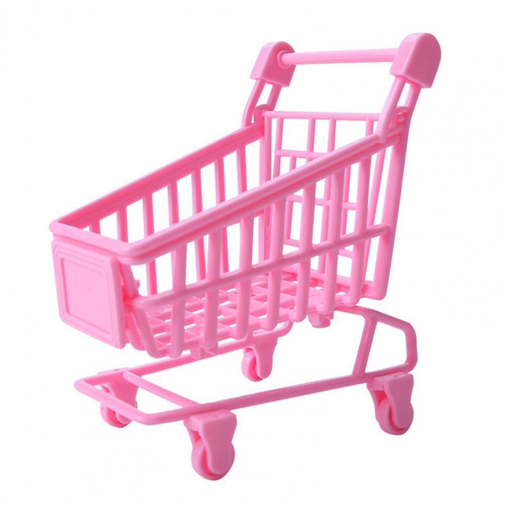 1/12 domek dla lalek mały uroczy supermarket rekwizyty koszyk miniaturowy krajobraz
