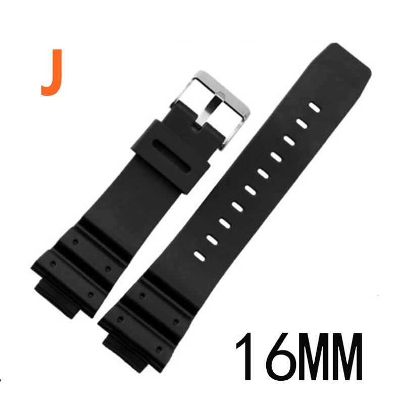 Klockor med gummiband ersätter elektroniska armbandsurband sportklockremmar tt@ 88: J16mm