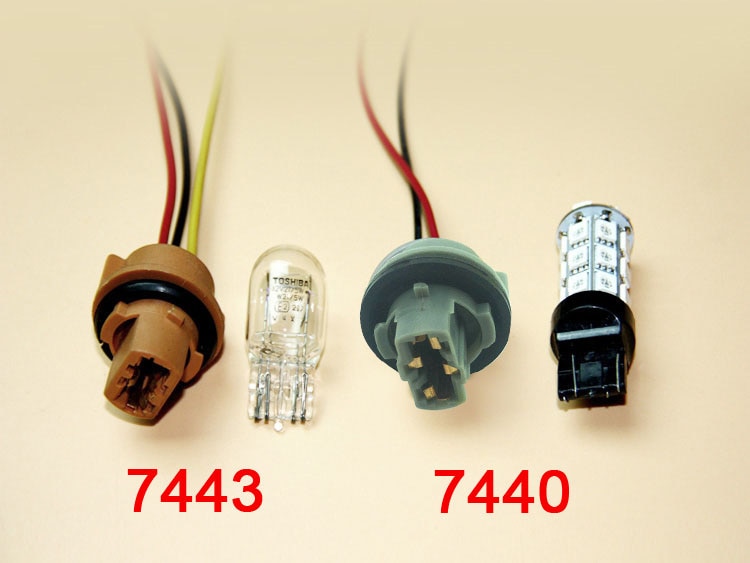 Skuer 2Pcs T20 Led Socket 7440 7443 Led Lamp Houder Adapter Connector Lamp Kabelboom Adapter Socket Parking Side licht