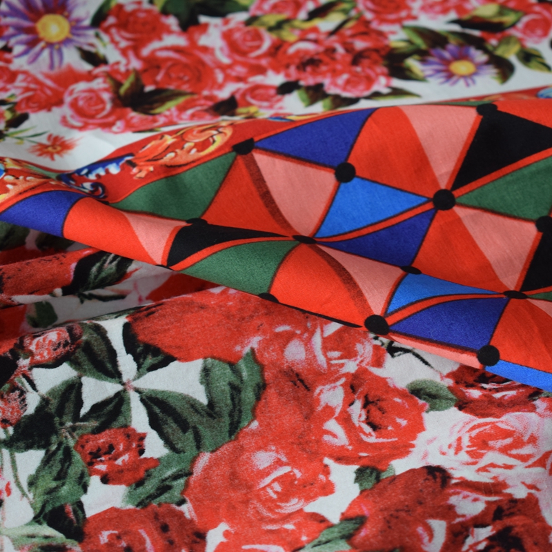 Reaktiven färben geometrische blume reine baumwolle stoff für kleid tissus au meter bazin riche getzner DIY tissu telas afrikanischen tecido