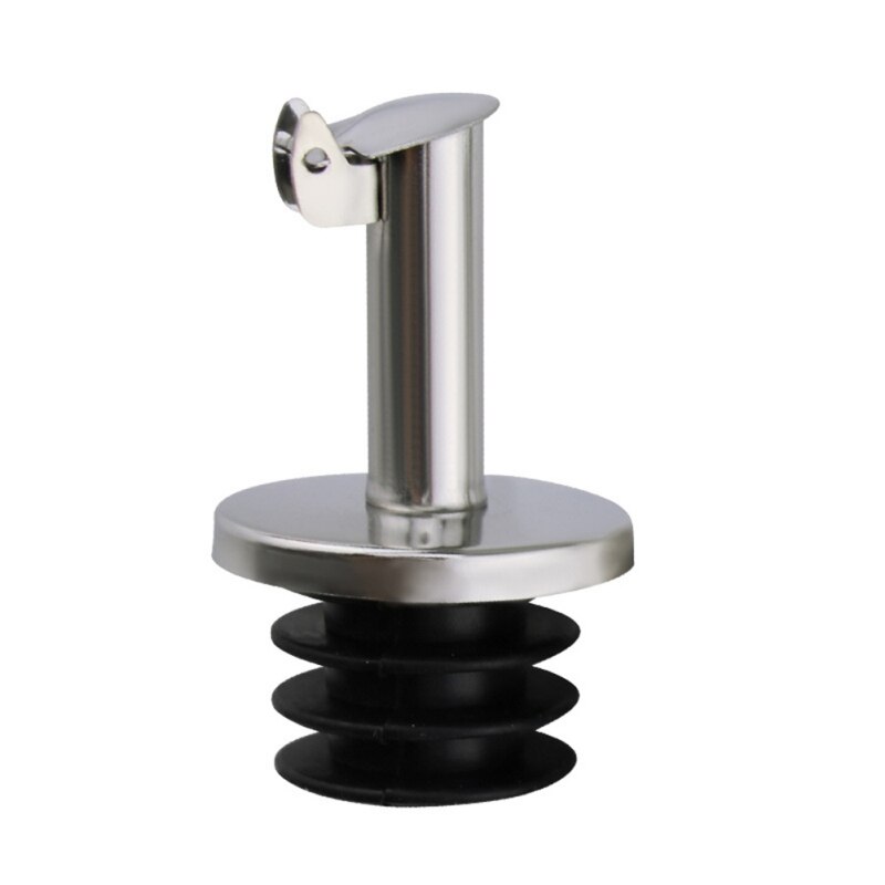 Stainless Steel Olive Oil Free Flow Pourers Liquor Bottle Pourers Wine Spout Dispenser With Covers Wine Bottle Stoppers: BB