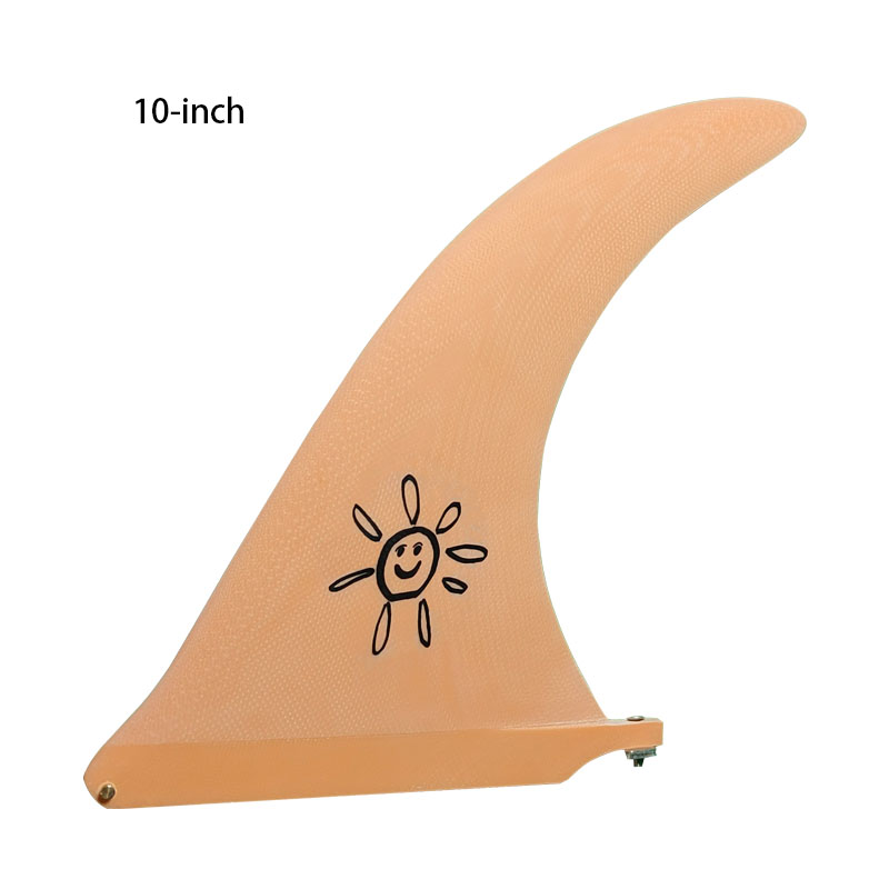 NUEVAS aletas de tabla de surf longboard de 10 pulgadas, material de fibra de vidrio, disponibles en varios colores, imprescindible para surfistas: Naranja