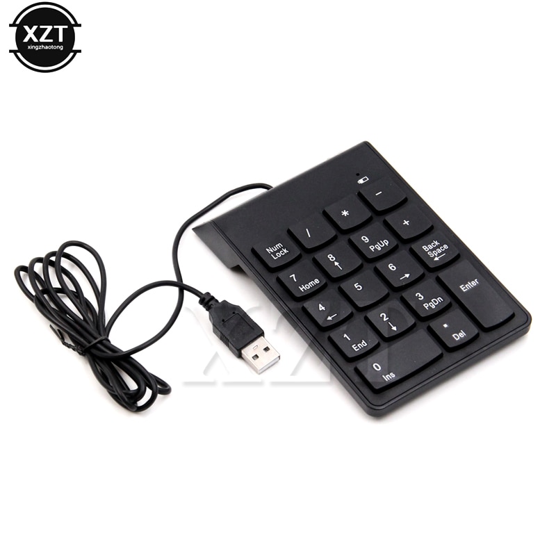 Universele numeriek toetsenbord USB Draad Mini nummer Toetsenbord keycap voor Laptop Desktop PC Computer Numpad 18 Toetsen Keyboard accountant