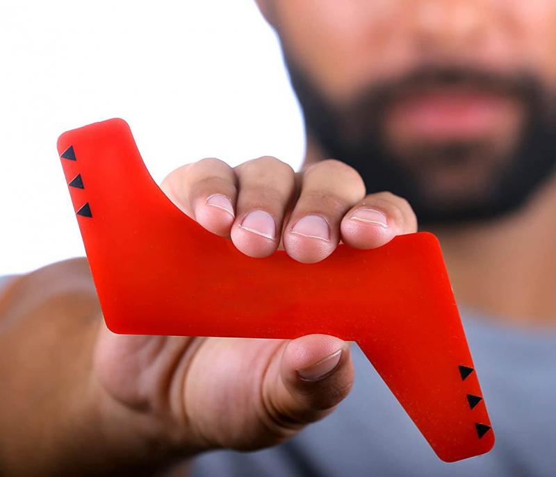 Beard Modeling Comb Beard Modeling Ruler Beard Modeling Template 2 Colors Plastic Beard Styling Tools For Men Easy To Use