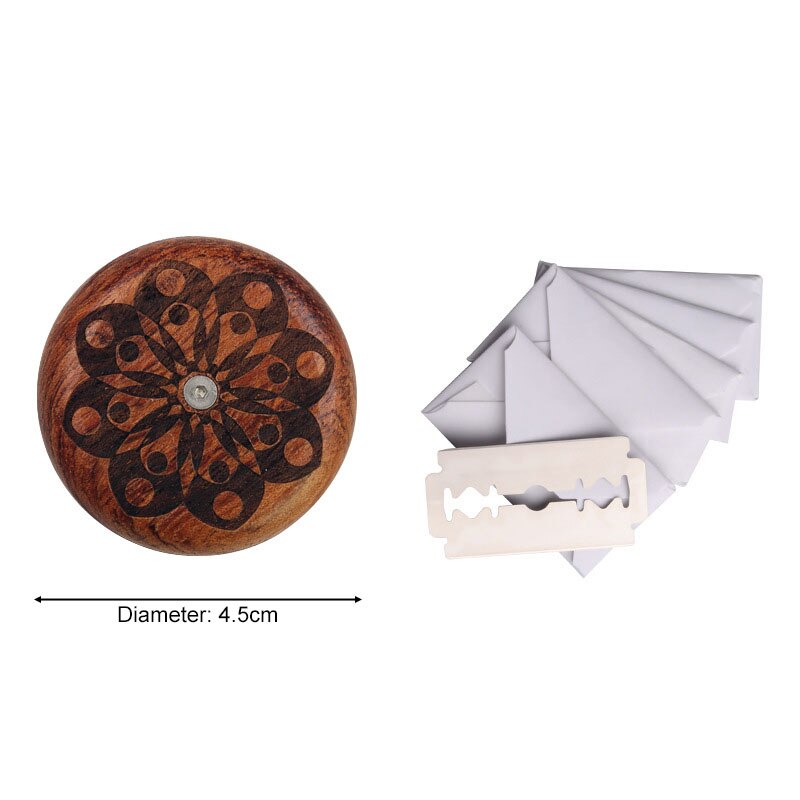 1Pcs Kitchenware Bread Scoring Cutter Portable Round Shape Baking Tool Wooden/Metal Non-slip Decorative Pattern Kitchen DIY Mold: Pattern 6