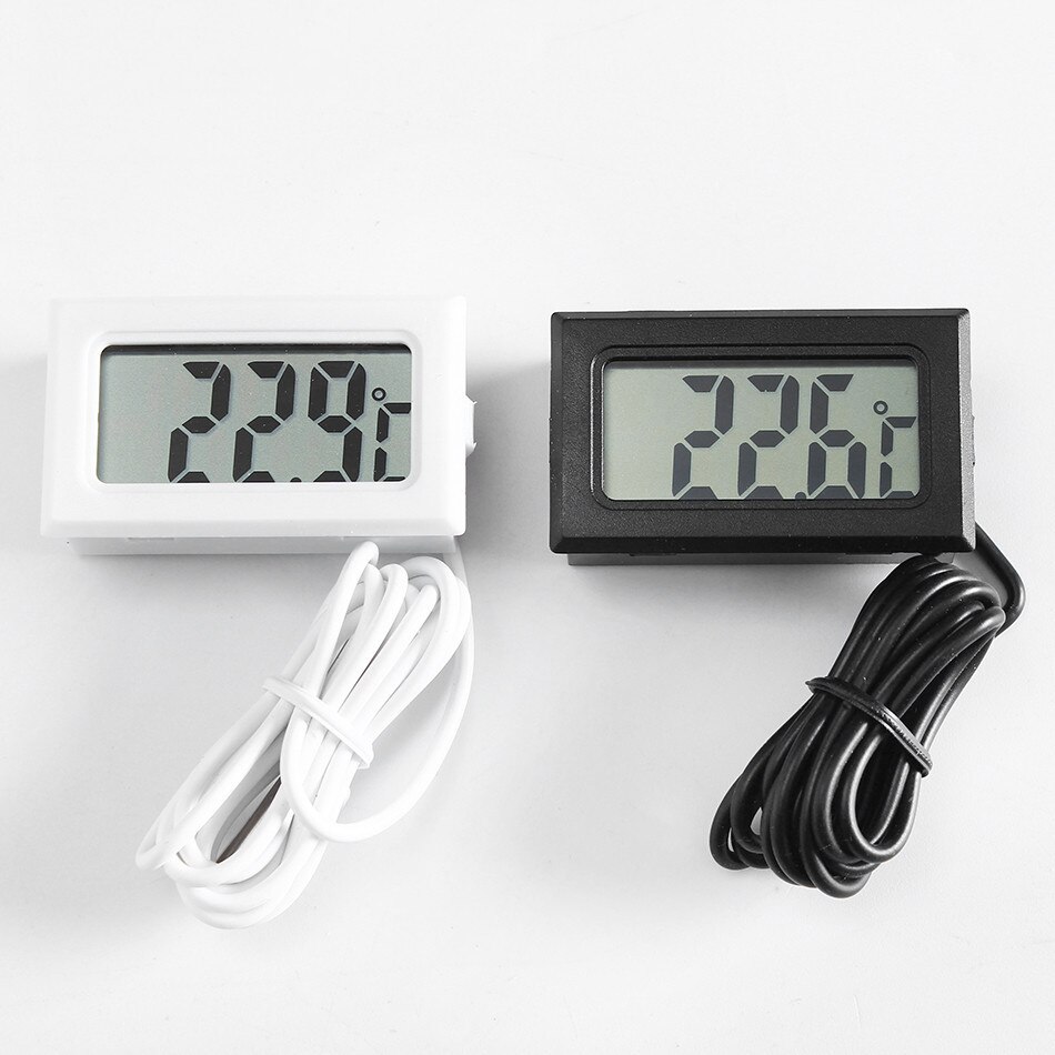 RV Mini Temperature Sensor LCD Car Digital Thermometer Hygrometer Temperature Indoor Outdoor Humidity Meter Gauge Instruments