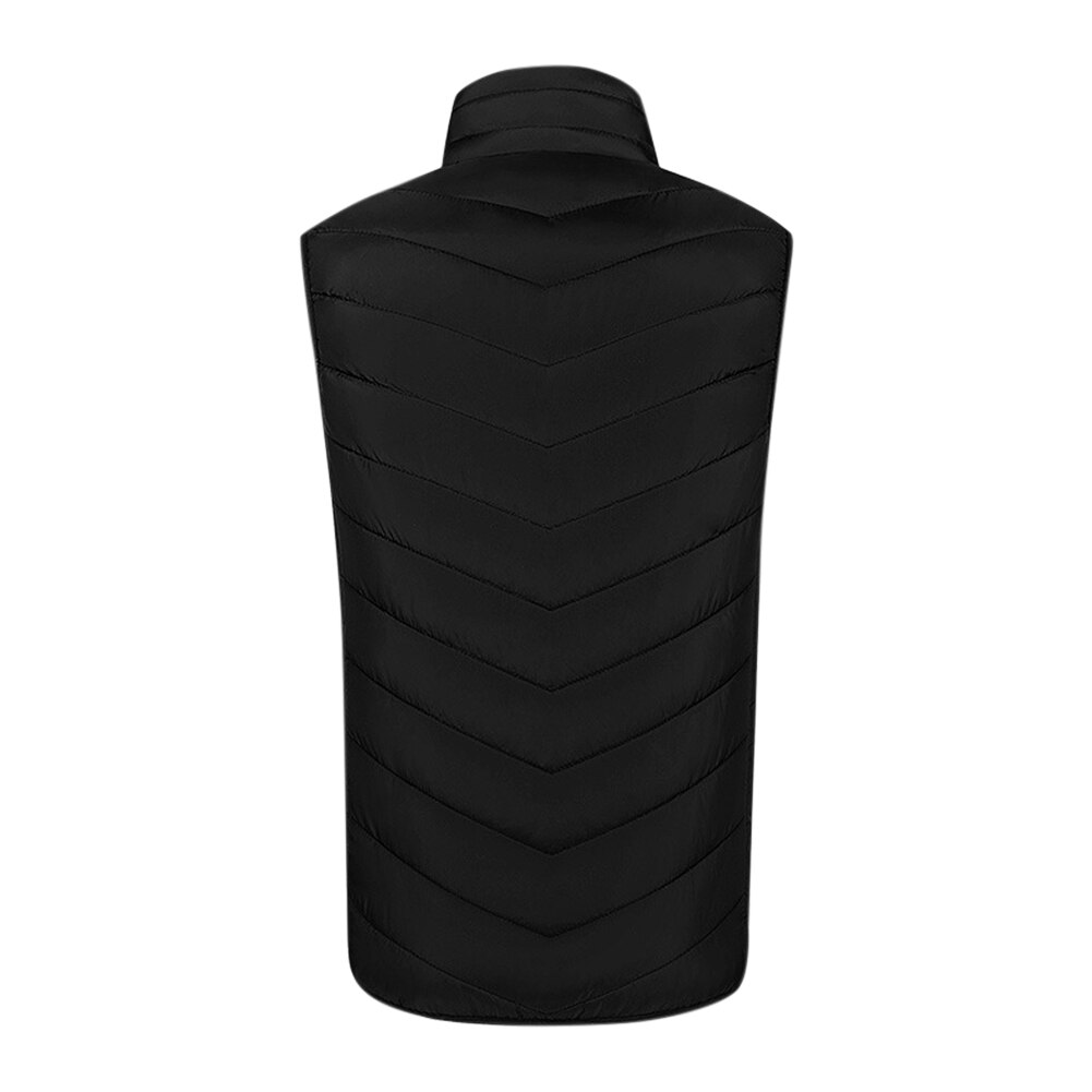 Chaleco calefactable de algodón con calefacción inteligente para hombre y mujer, chaleco calefactor eléctrico infrarrojo con USB, chaquetas cálidas de invierno térmico para exteriores, 9 áreas