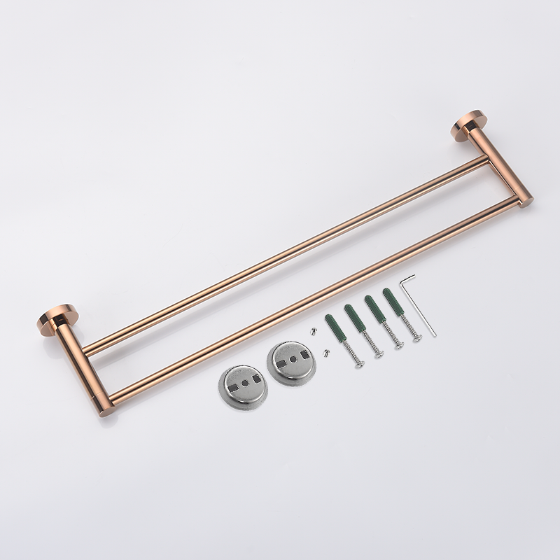 Rose Gold Wall Mounted Bathrobe Hook Paper Towel Holder Towel Ring Towel Rack Cup Holder Toilet Brush Bathroom Accessories
