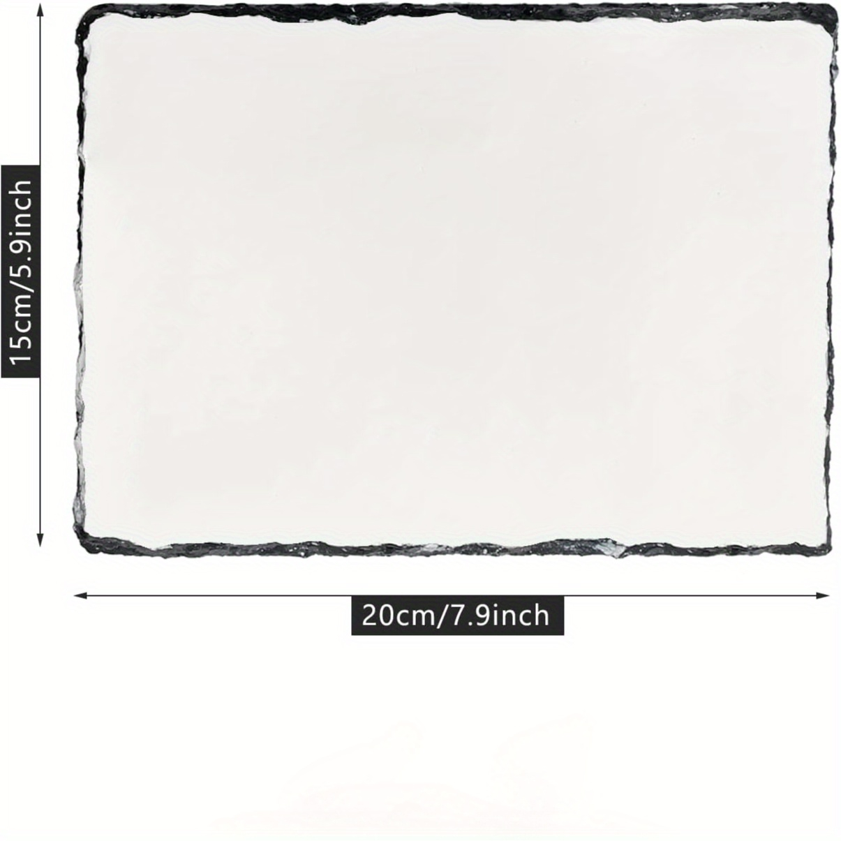 1 Stück Sublimation Blank Slate Rock Bilderrahmen mit Ständer, DIY Memorial Frame für Wärmeübertragung, 4 Formen