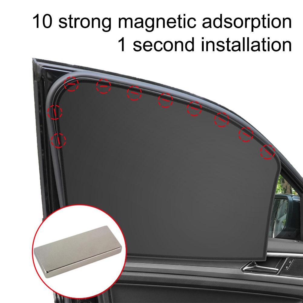 Parasol magnético fuerte para ventana de coche, visera de protección solar, cortina para ventana delantera/trasera, accesorios para coche, Verano