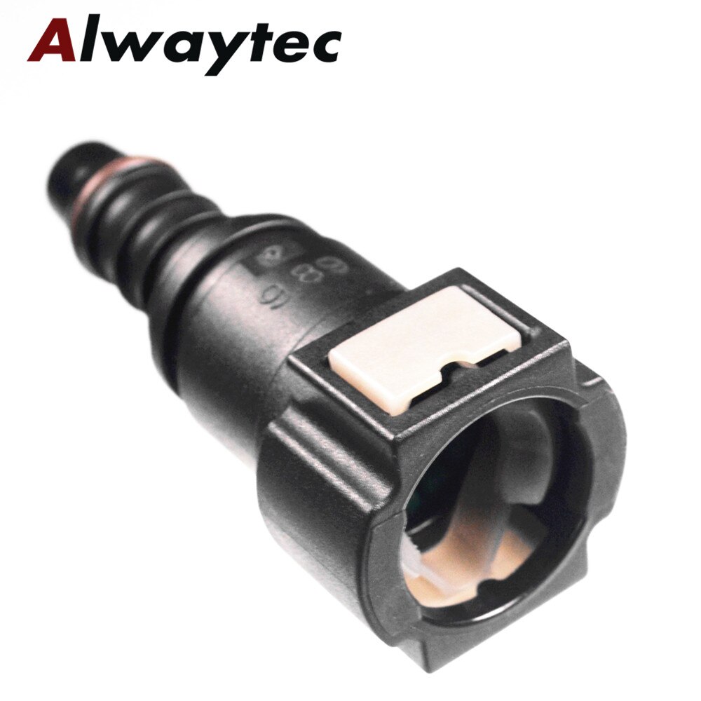 8mm Universal Straight Fuel Line Quick Release Connect Female Connector Black Excellent Craftsmanship and Well Durability