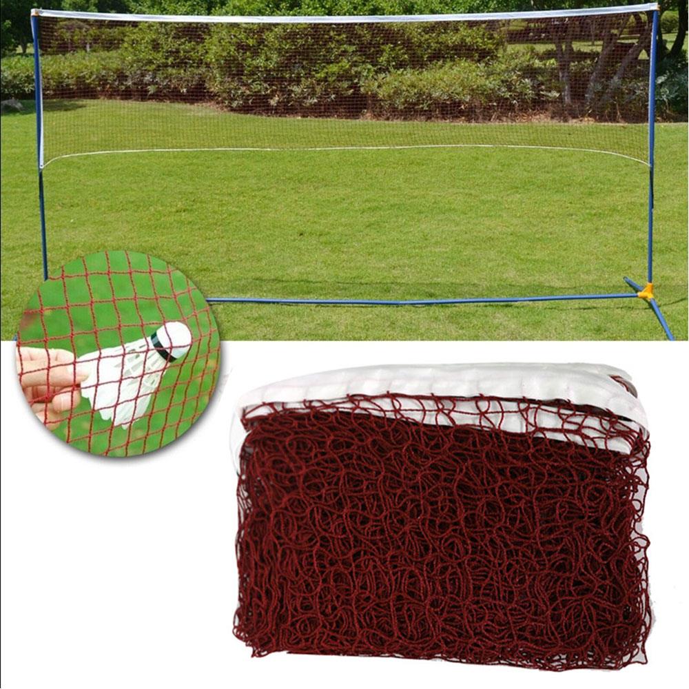 Prático tênis net badminton náilon ao ar livre jogo esportes peteca portátil durável