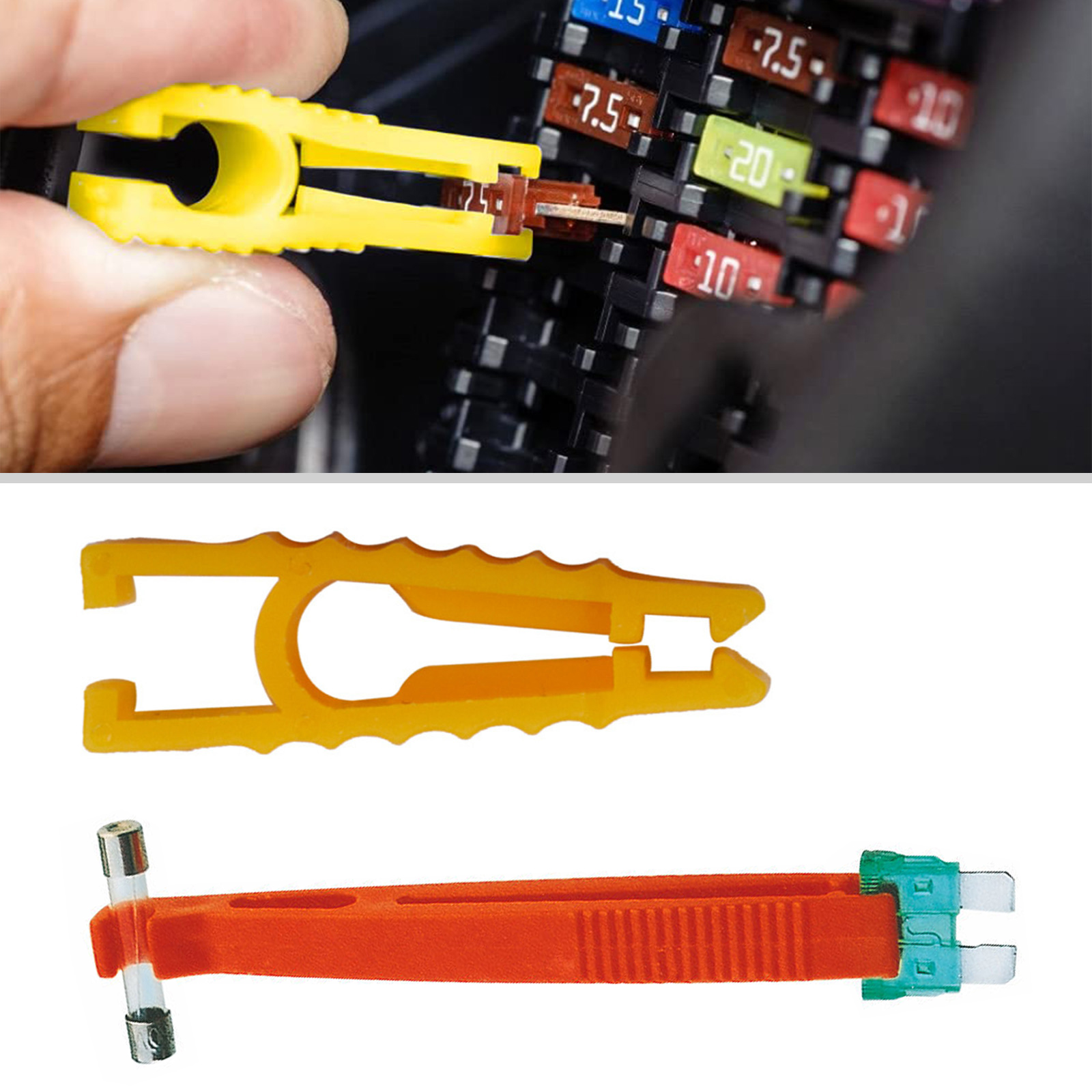 Extractor de fusibles para coche, Clips de fusibles para automóvil, herramientas de extracción, accesorios de herramientas de seguridad, extracción de fusibles para automóvil