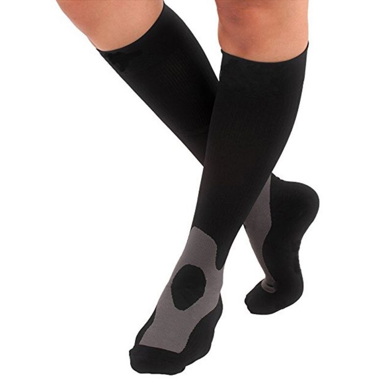 Chaussettes de Compression en cours d'exécution bas 30-40 mmhg hommes femmes chaussettes de sport pour Marathon cyclisme Football
