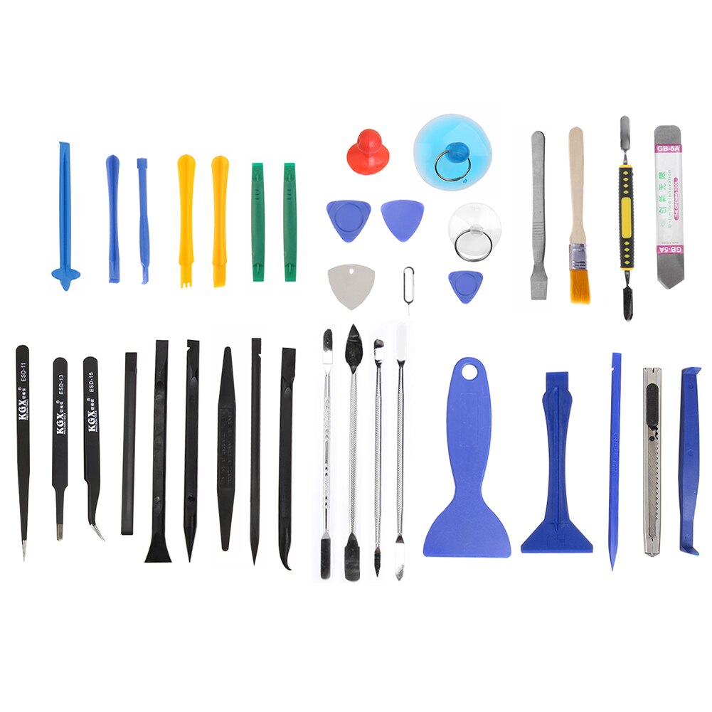 37 In 1 Reparatie Tools Kit Spudger Pry Opening Pincet Voor Mobiele Telefoon Hand Tool Spudger Pry Opening Schroevendraaier Set