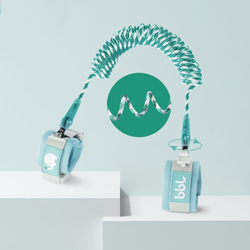 Anti Lost Wrist Link with Magnetic Induction Lock Toddler Wrist Leash for Kids Child Safety Harness Baby Proofing Wristband: Green / 2m