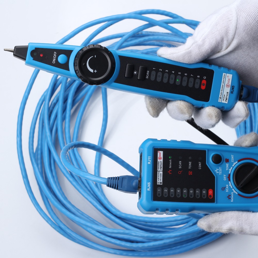 RJ11 RJ45 Cat5 Cat6 Telephone Wire Tracker Tracer Toner Ethernet LAN Network Cable Tester Detector Line Finder Tool