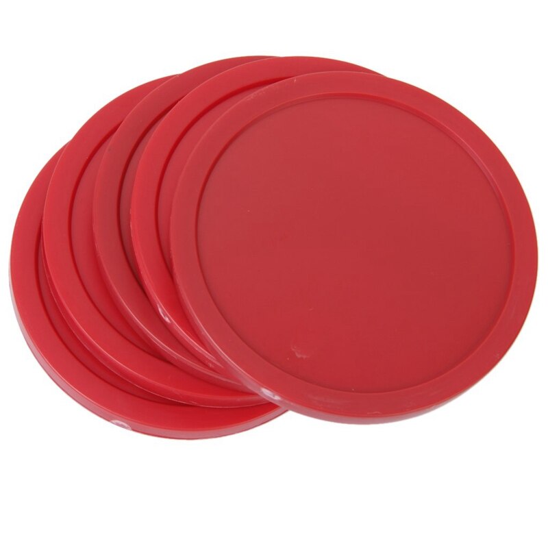 4 PCS Air Hockey Puck Table Arcade Game Pucks 82 mm - Red