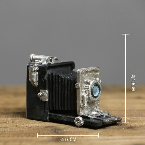 Retro kamera model dekoration fremvisning skimmel fotografering shopwindow rekvisitter indretning scene ejendom gendanne gamle håndværk: 16 x 10cm