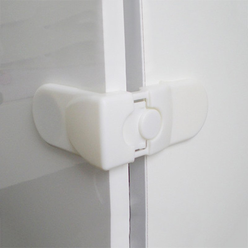 5 teile/los Baby Sicherheit Art sperren Schublade Schrank Schrank sicher sperren Funktionale freundlicher Kühlschrank Sicherheit Schutz sicherheit Wc Schloss: Stil 3 Weiß