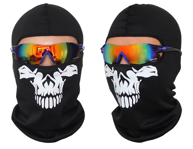 Motorcycle full face mask halloween ski balaclava skull mask neck warm for Suzuki TL1000R SV1000S GSXR1300 GSF1200 GSF1250