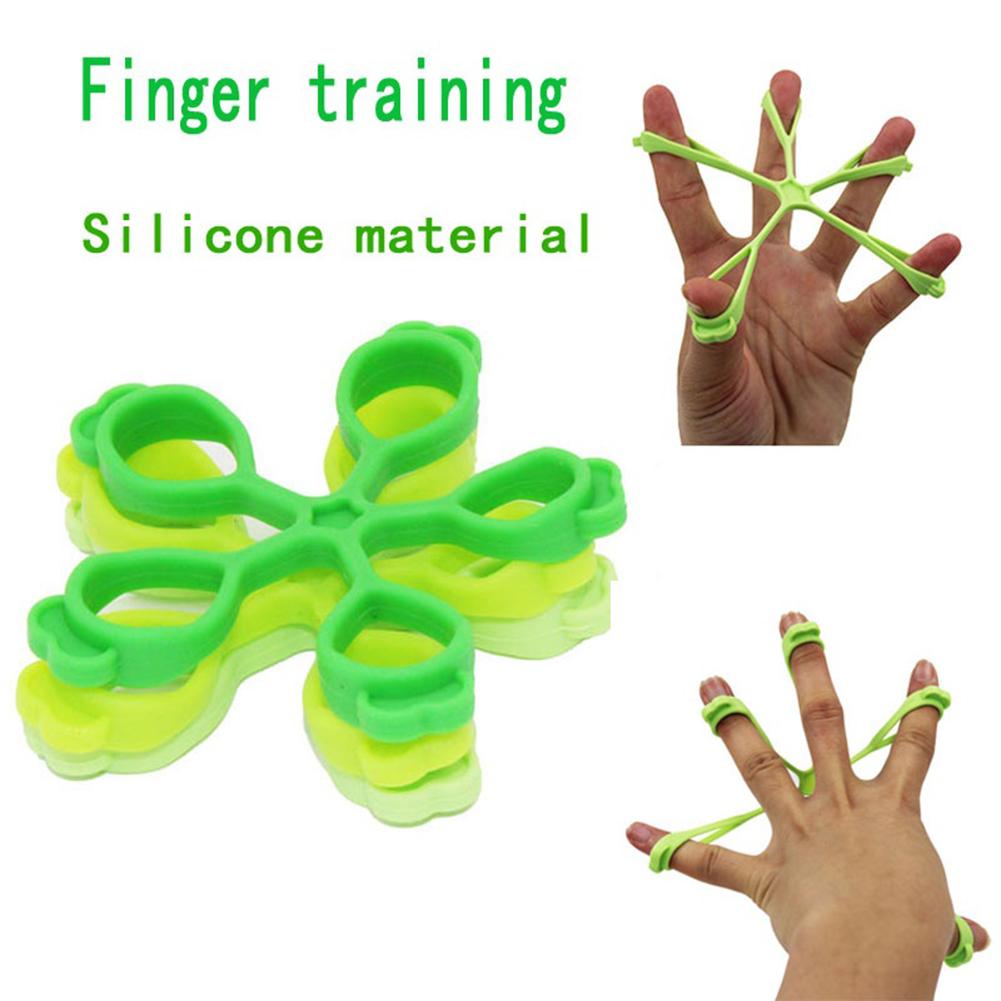 Silicone Finger Stretcher Hand Resistance Bands Hand Extensor Exerciser Finger Grip Strengthener Strength Trainer Gripper