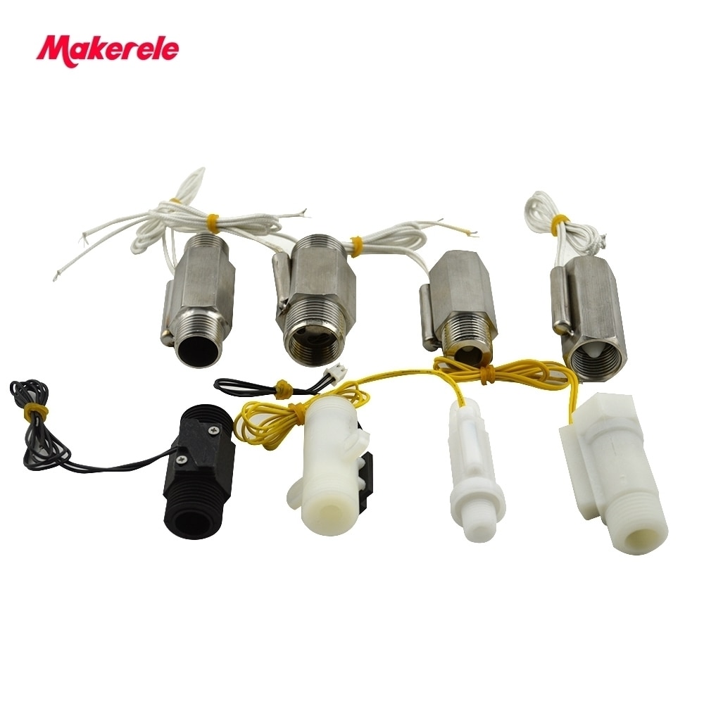 Piston Flow Sensor Series Stainless Steel And Plastic Flow Switches Liquid Water Control Meter Flowmeter