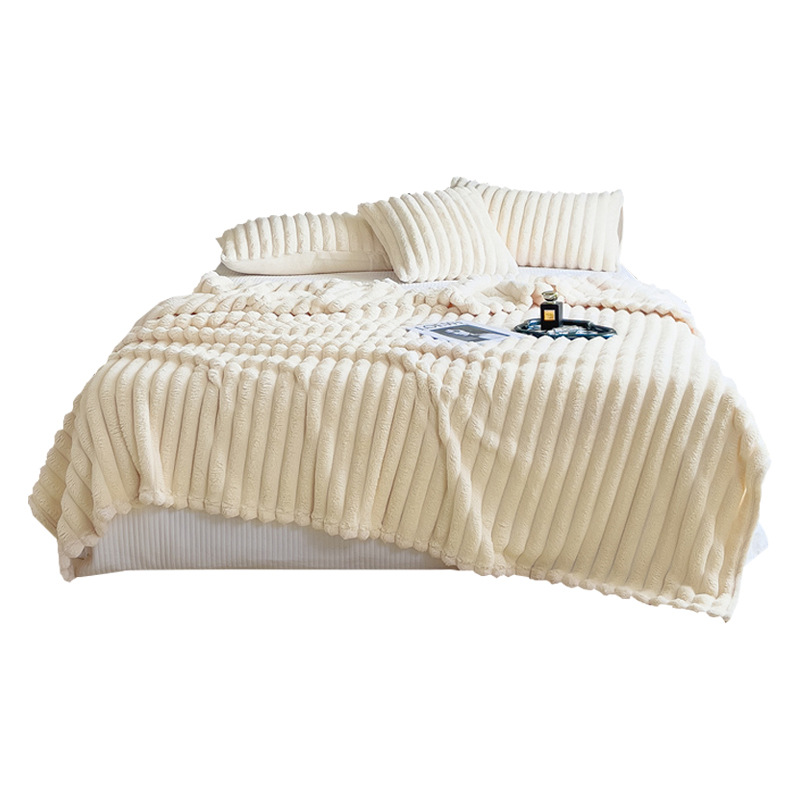 Konijn pluche deken multifunctionele dutje deken farley pluche zomer airconditioner quilt kleine deken bankhoes deken
