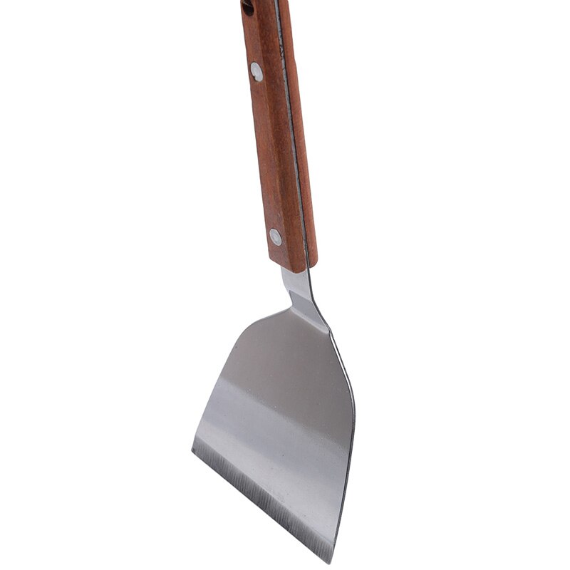 Roestvrij Staal Pizza Schop Metalen Pizza Schil Schop Met Houten Handvat Cake Pancake Pie Paddle Keuken Bakken Tool