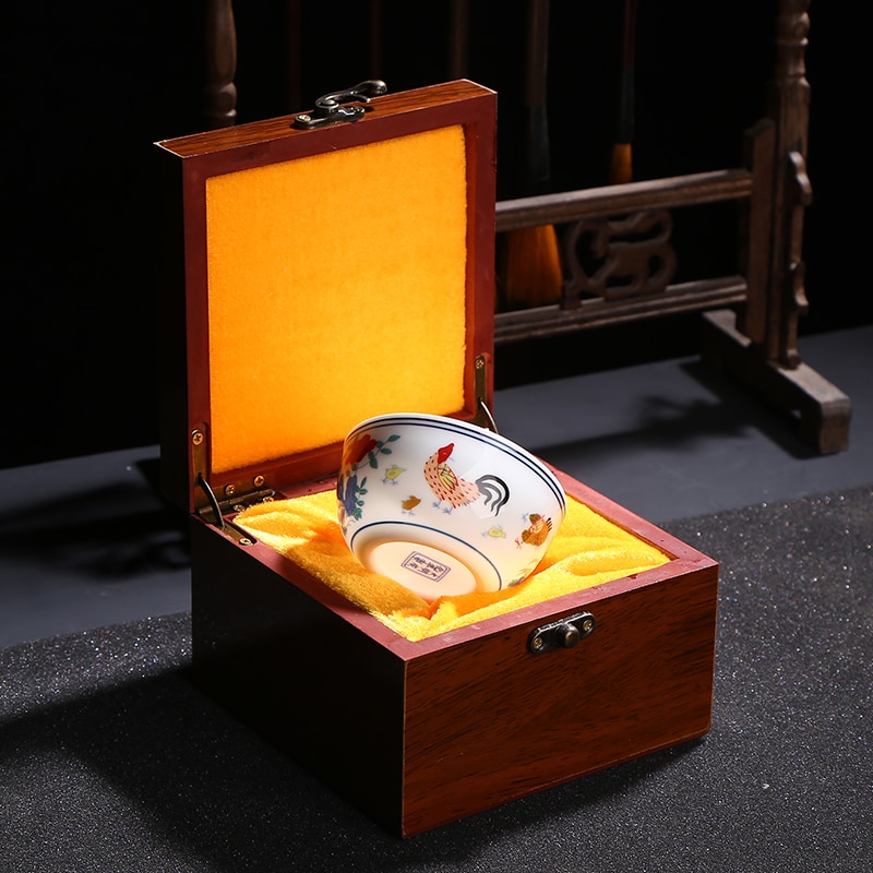 Chinesischen Ming Dynastie Huhn Tasse Porzellan Gaiwan China Tee tassen Porzellan Schüssel China Teekanne Celadon Teetasse
