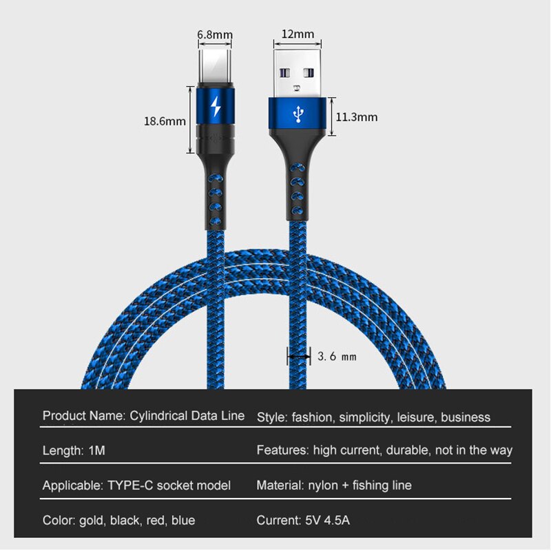 USB Type C Super Quick 5A Voor Huawei Mate 20 Pro Honor 10 Super Fast Charger Micro USB Gevlochten USB kabel 5A QC3.0 Snelle Lading