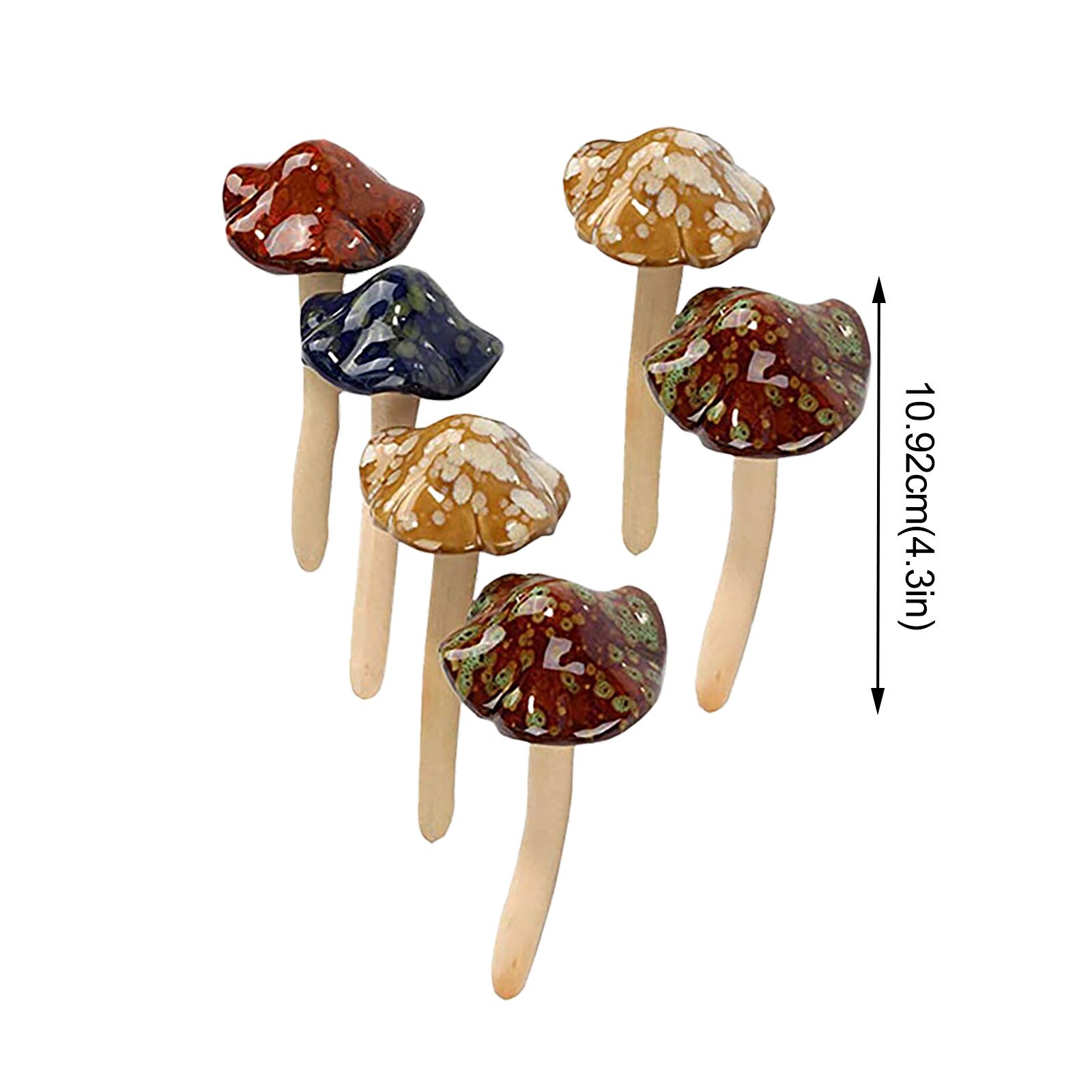 Simulation Garden Plants Gardening Decoration Rod Simulation Mushroom Bonsai Ornament Flower Pot Crafts DIY Lawn Decor #BL3