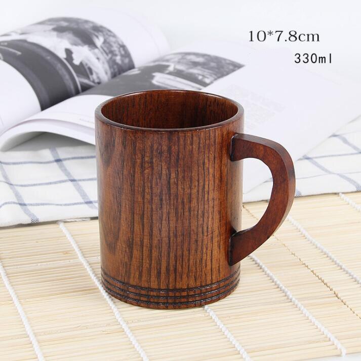 Naturlig tre krus kaffe vin glass vannkoker isolasjon tekopp til familie te rom bar øl melk drikkevarer: 330ml