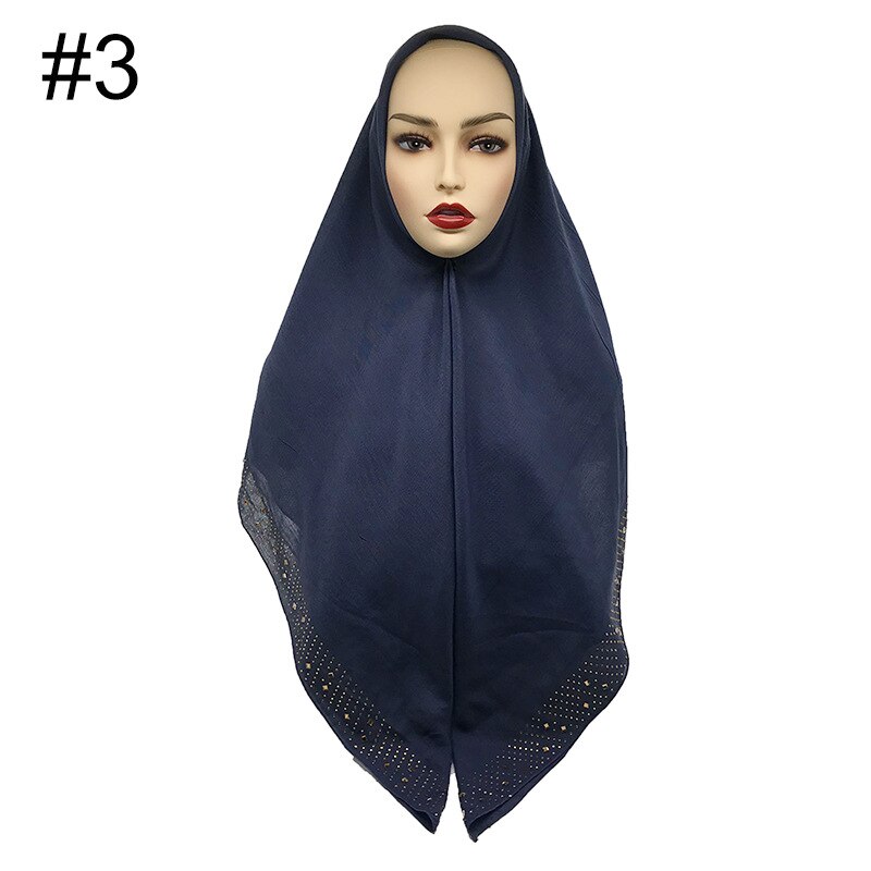 110*110cm damessjaals, effen katoenen sjaal, bufanda mujer hijab sjaal, dames hoofddoek, wikkelsjaal: 3