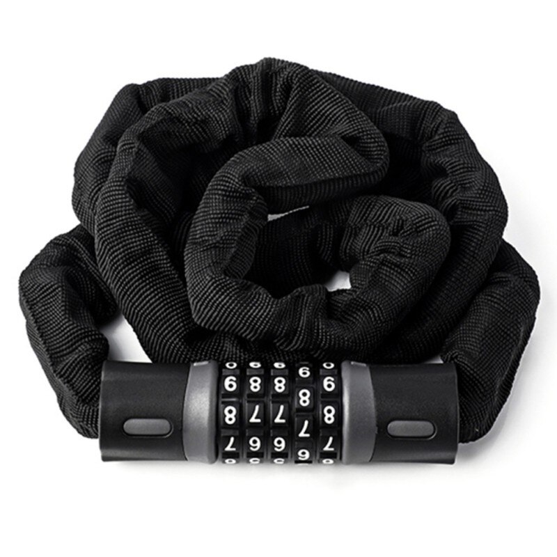 Bicycle Code Lock MTB Road Bike Safety Anti-theft Chain Lock Cycling Bicycle Accessories Bike Lock Road Bike Lock: 4