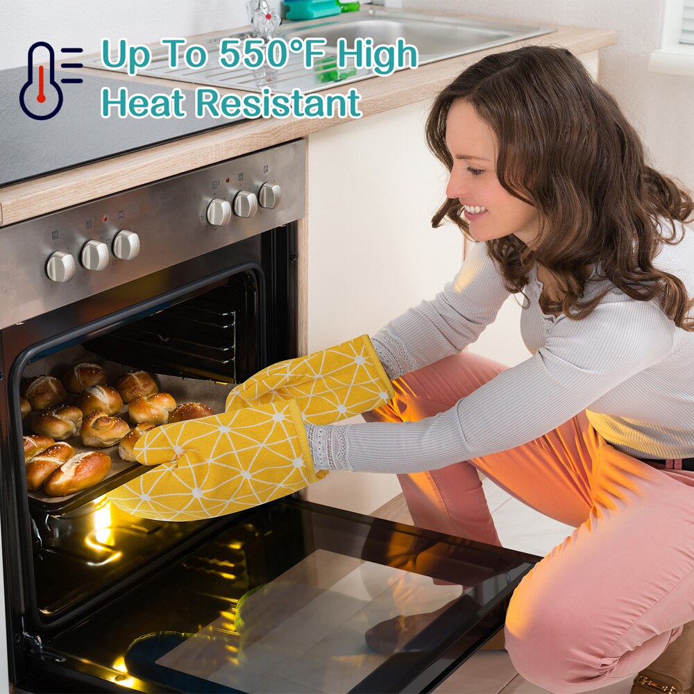 YUANstore Magnetron oven handschoenen 2 STKS Ovenwanten Hittebestendige