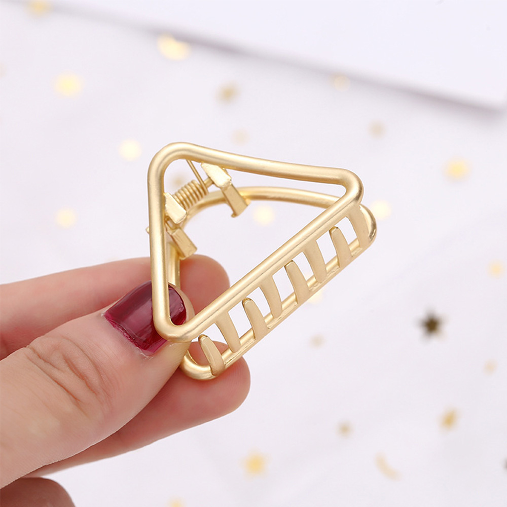 9Styles 2Colors Geometric Hair Claw For Women Girl Clamps Hair Crab Metal Gold Hair Clip Claw Accessories Hairpins Ornament: I gold