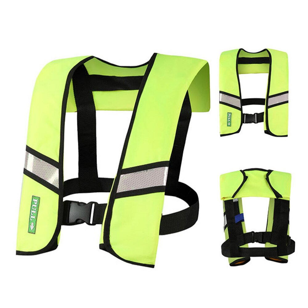 Handmatige/Automatische Opblaasbare Reddingsvest Adult Zwemvest Watersport Kajakken Varen Zwemmen Drifting Vissen Survival Jas